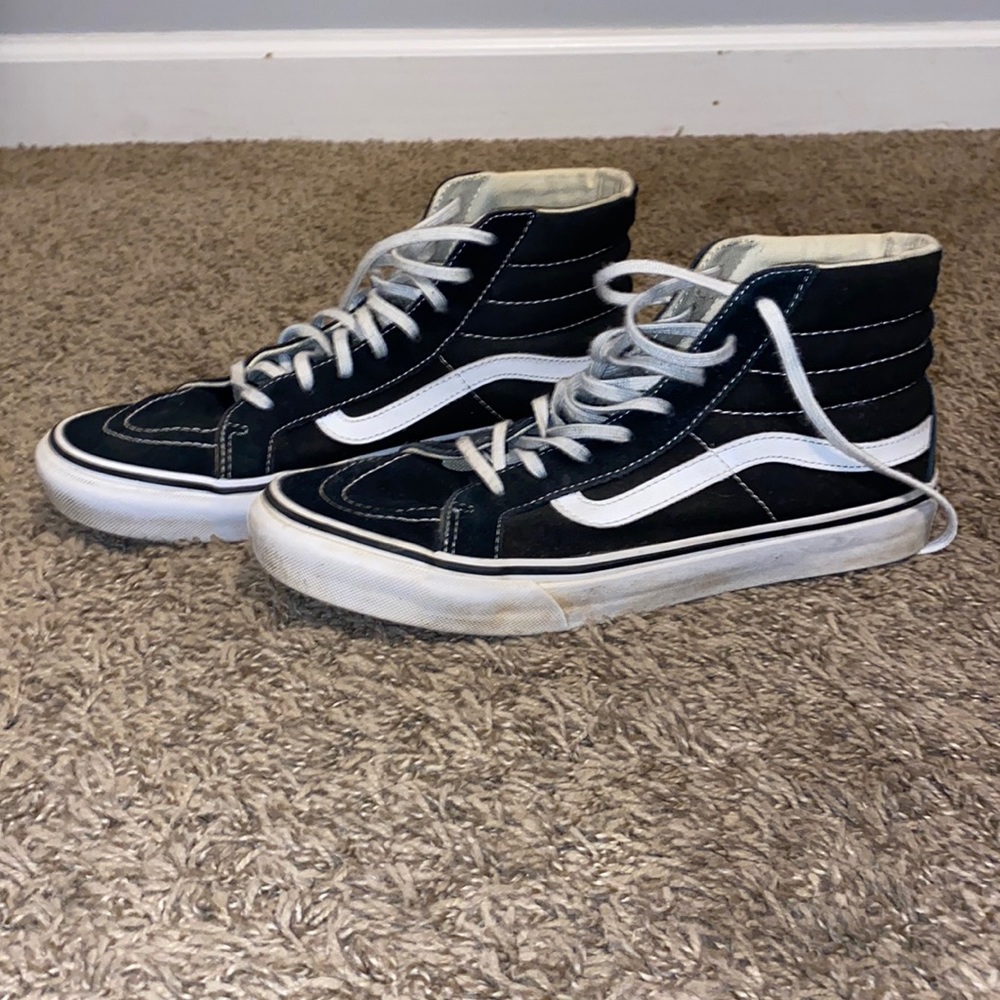Women’s black hightop vans